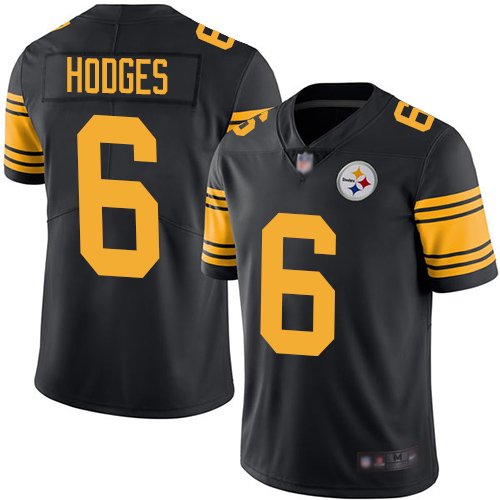 Nike Steelers #6 Devlin Hodges Black Youth Stitched NFL Limited Rush Jersey